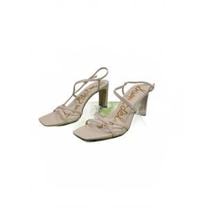 NEW SAM EDELMAN women's emmie strappy heel sandal in ivory